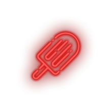 Charger l'image dans la galerie, red ice_cream led beach cold holiday ice cream popsicle summer vacation neon factory