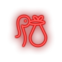 Charger l'image dans la galerie, red infant family stork children child kid baby deilver led neon factory