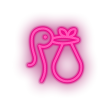 Charger l'image dans la galerie, pink infant family stork children child kid baby deilver led neon factory
