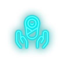 Charger l'image dans la galerie, infant hold family children newborn child hands kid baby Neon led factory