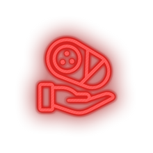 Charger l'image dans la galerie, infant hold family children newborn hand child kid baby Neon led factory