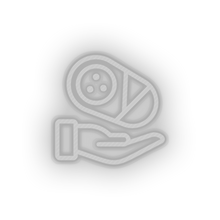 Charger l'image dans la galerie, white infant hold family children newborn hand child kid baby led neon factory
