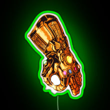 Charger l'image dans la galerie, Infinity Gauntlet Circle Game RGB neon sign green