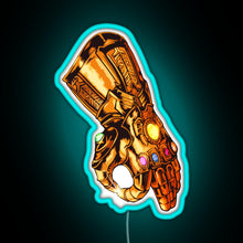 Charger l'image dans la galerie, Infinity Gauntlet Circle Game RGB neon sign lightblue