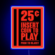 Charger l'image dans la galerie, Insert Coin RGB neon sign blue