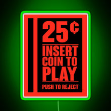 Charger l'image dans la galerie, Insert Coin RGB neon sign green