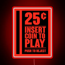 Charger l'image dans la galerie, Insert Coin RGB neon sign red