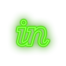Charger l'image dans la galerie, green invision social network brand logo led neon factory