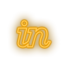 Charger l'image dans la galerie, warm_white invision social network brand logo led neon factory