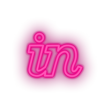 Charger l'image dans la galerie, pink invision social network brand logo led neon factory