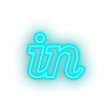 Charger l'image dans la galerie, ice_blue invision social network brand logo led neon factory
