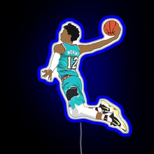 Charger l'image dans la galerie, Ja Morant Dunk RGB neon sign blue