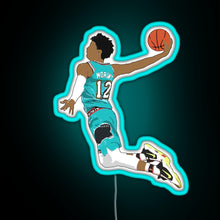 Charger l'image dans la galerie, Ja Morant Dunk RGB neon sign lightblue