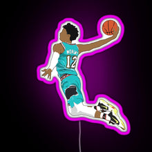 Charger l'image dans la galerie, Ja Morant Dunk RGB neon sign  pink