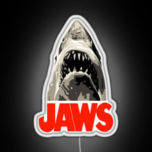 Charger l'image dans la galerie, JAWS Great White Shark RGB neon sign white