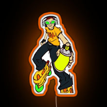 Charger l'image dans la galerie, Jet Set Radio Beat RGB neon sign orange