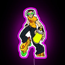 Charger l'image dans la galerie, Jet Set Radio Beat RGB neon sign  pink