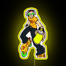 Charger l'image dans la galerie, Jet Set Radio Beat RGB neon sign yellow