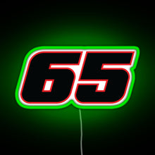 Charger l'image dans la galerie, Jonathan Rea Race Number 65 RGB neon sign green