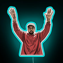Charger l'image dans la galerie, Kanye West RGB neon sign lightblue