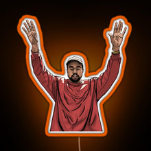 Charger l'image dans la galerie, Kanye West RGB neon sign orange