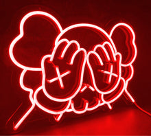 Charger l'image dans la galerie, Custom Kaws fanart RED NEON