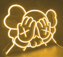 Charger l'image dans la galerie, Custom fanart Kaws Yellow LED
