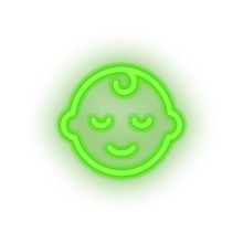 Charger l'image dans la galerie, green kid infant baby child children family led neon factory
