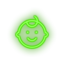 Charger l'image dans la galerie, green kid infant boy family child baby children led neon factory