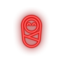 Charger l'image dans la galerie, red kid infant newborn baby child children family led neon factory