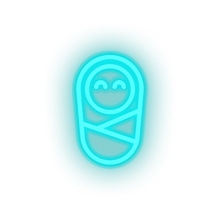 Charger l'image dans la galerie, ice_blue kid infant newborn baby child children family led neon factory