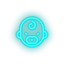 Charger l'image dans la galerie, kid infant pacifier baby child children family Neon led factory