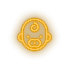 Charger l'image dans la galerie, warm_white kid infant pacifier baby child children family led neon factory