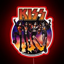 Charger l'image dans la galerie, KISS Vintage Design RGB neon sign red