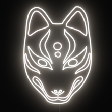 Charger l'image dans la galerie, Kitsune led wall Mask