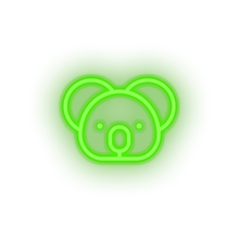 Charger l'image dans la galerie, green koala led animal austalia cartoon fauna herbivore koala zoo neon factory