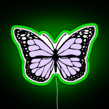Charger l'image dans la galerie, lavender butterfly RGB neon sign green