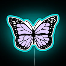 Charger l'image dans la galerie, lavender butterfly RGB neon sign lightblue