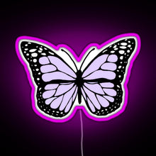 Charger l'image dans la galerie, lavender butterfly RGB neon sign  pink