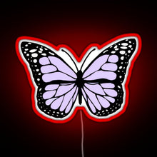 Charger l'image dans la galerie, lavender butterfly RGB neon sign red