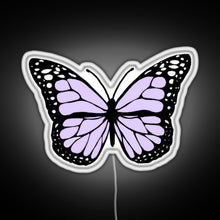 Charger l'image dans la galerie, lavender butterfly RGB neon sign white