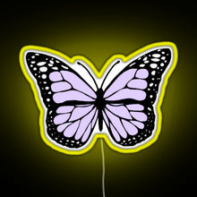 Charger l'image dans la galerie, lavender butterfly RGB neon sign yellow