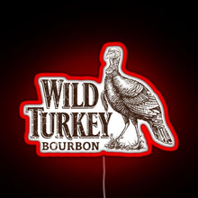 Charger l'image dans la galerie, Lawrenceburg Wild Turkey Bourbon RGB neon sign red