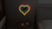 Charger l'image dans la galerie, Photo frame lgbt flag heart