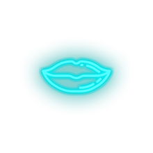 Charger l'image dans la galerie, ice_blue lips led kiss lips love mouth relationship romance valentine day neon factory