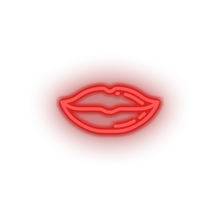Charger l'image dans la galerie, red lips led kiss lips love mouth relationship romance valentine day neon factory