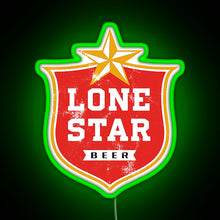 Charger l'image dans la galerie, Lone Star RGB neon sign green
