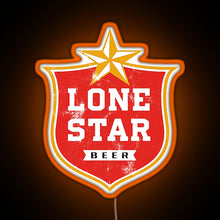 Charger l'image dans la galerie, Lone Star RGB neon sign orange
