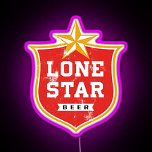 Charger l'image dans la galerie, Lone Star RGB neon sign  pink