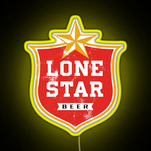 Charger l'image dans la galerie, Lone Star RGB neon sign yellow
